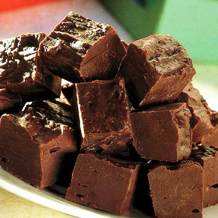 Recette des carrés de fudge au chocolat noir