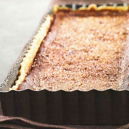 Recette de la tarte au caramel et cacao